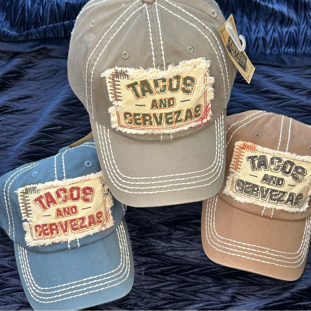 “Tacos and Cervezas” Hat. NEW!!!! - Picture 1 of 4